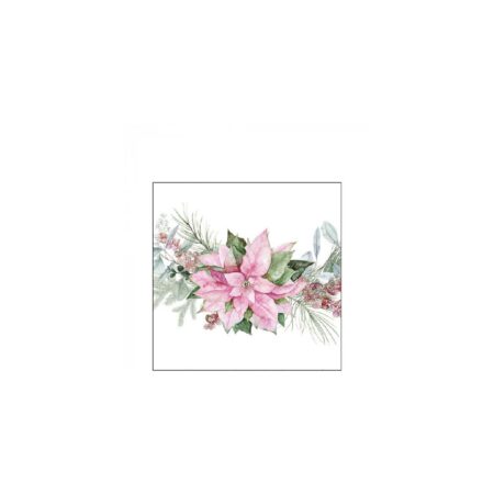 Ambiente Servetten 25cm Pink poinsettia | Ambiente