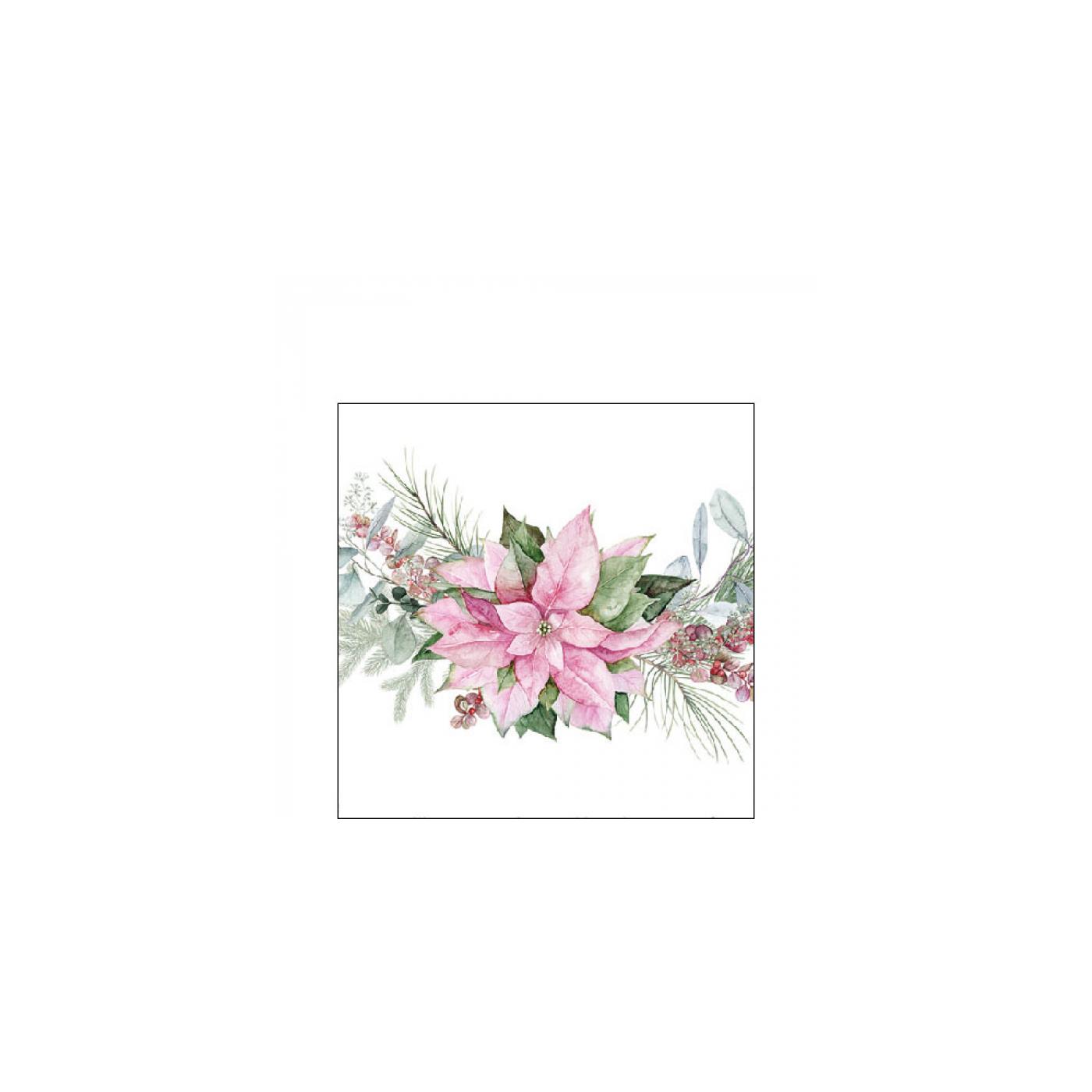 Ambiente Servetten 25cm Pink poinsettia | Ambiente