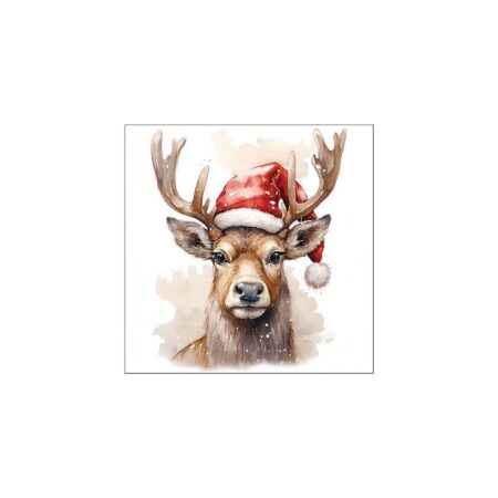 Ambiente Servetten Deer with hat 33cm | Ambiente