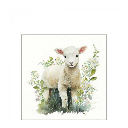 Ambiente Servetten Lammetje 25x25cm | Ambiente