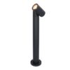 Amy LED sokkellamp - 45cm - 4 Watt 345 lumen - Kantelbaar - IP65 Waterdicht - 2700K warm wit - Padverlichting - Zwart - Staande buitenlamp | HOFTRONIC