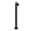 Amy LED sokkellamp - 60cm - 4 Watt 345 Lumen - Kantelbaar - IP64 Waterdicht - 4000K neutraal wit - Padverlichting - Zwart - Staande buitenlamp | HOFTRONIC