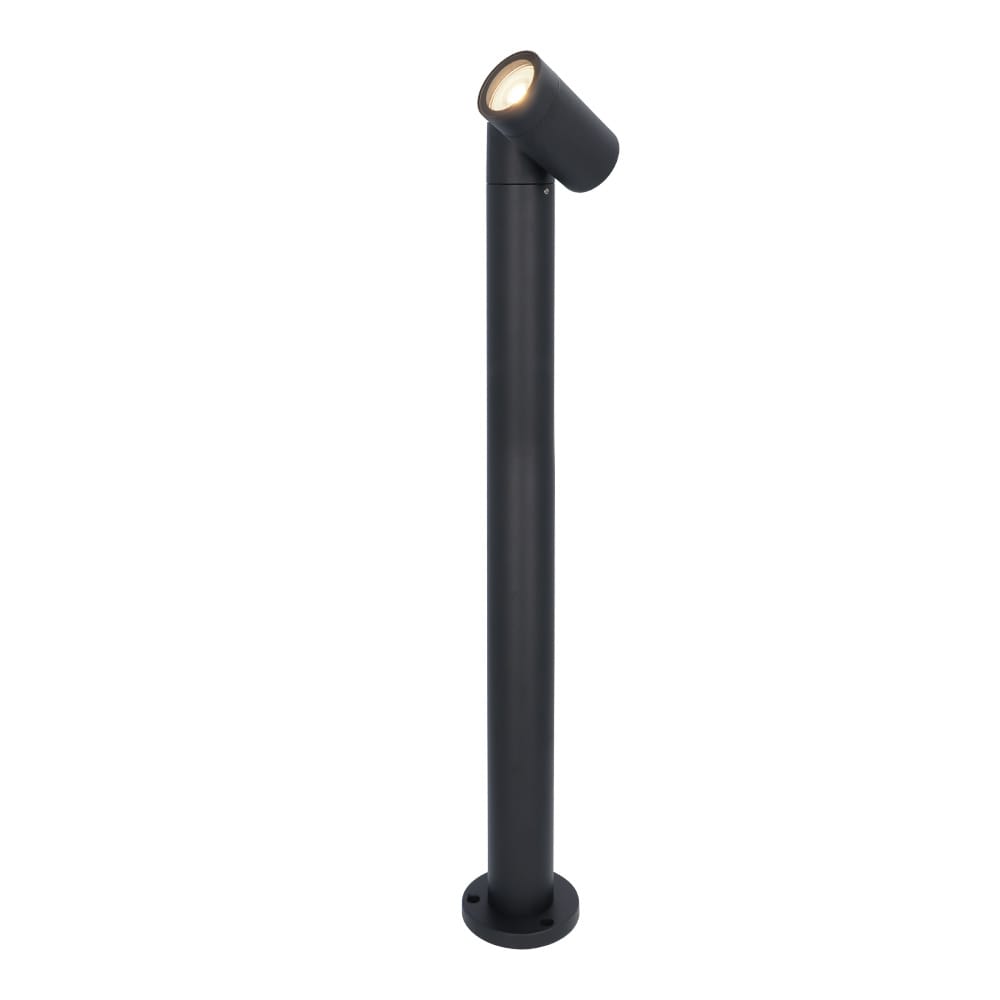 Amy LED sokkellamp - 60cm - 4 Watt 345 Lumen - Kantelbaar - IP64 Waterdicht - 4000K neutraal wit - Padverlichting - Zwart - Staande buitenlamp | HOFTRONIC