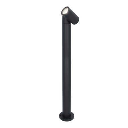 Amy LED sokkellamp - 60cm - 4 Watt 345 Lumen - Kantelbaar - IP64 Waterdicht - 6500K daglicht wit - Padverlichting - Zwart - Staande buitenlamp | HOFTRONIC