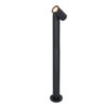 Amy LED sokkellamp - 60cm - 4 Watt 345 lumen - Kantelbaar - IP65 Waterdicht - 2700K warm wit - Padverlichting - Zwart - Staande buitenlamp | HOFTRONIC