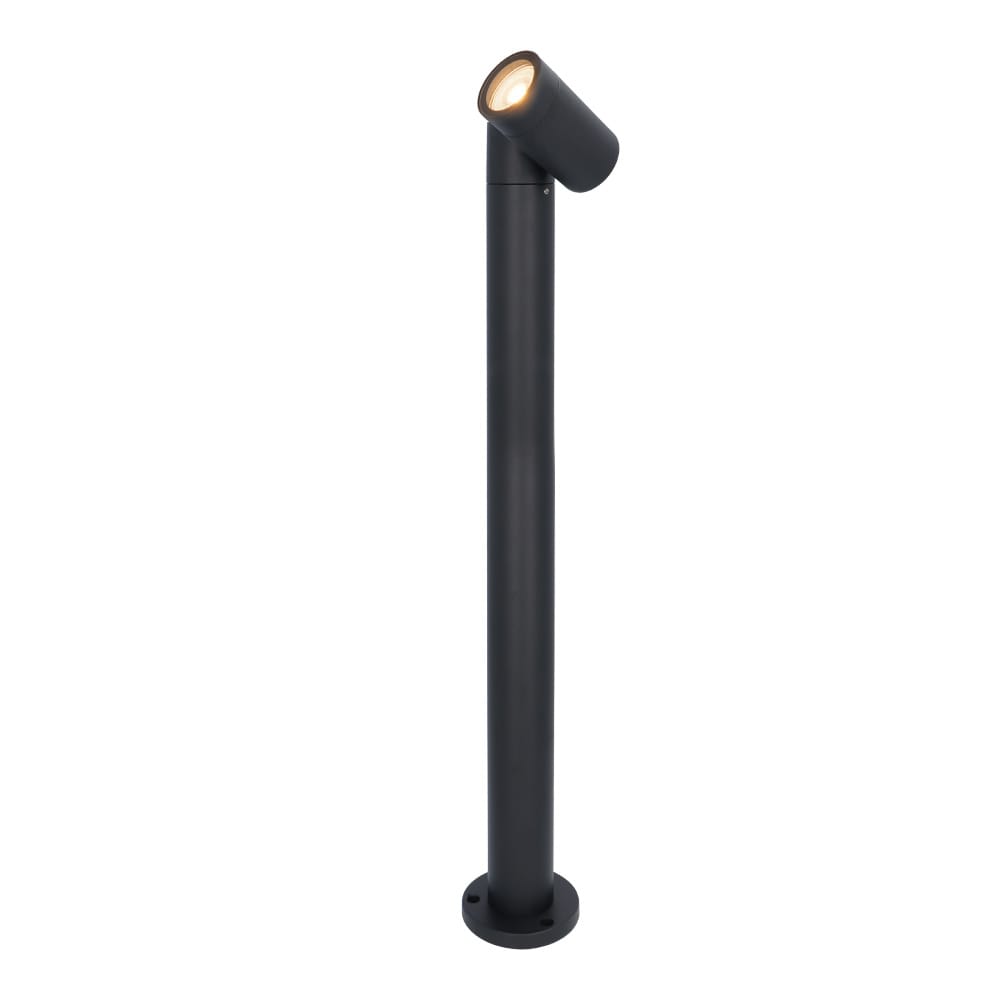 Amy LED sokkellamp - 60cm - 4 Watt 345 lumen - Kantelbaar - IP65 Waterdicht - 2700K warm wit - Padverlichting - Zwart - Staande buitenlamp | HOFTRONIC
