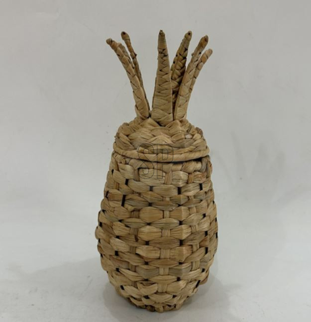 Ananas mand riet/rotan 30cm opberg | CosyDecor