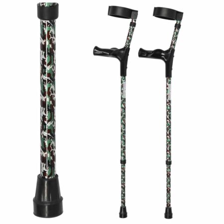 Anatomische Elleboogkrukken - Diverse Prints | Kies uw kleur : Camouflage | ThuiszorgwinkelXL