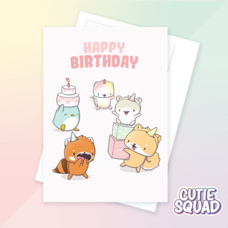 Ansichtkaart - Happy birthday | CutieSquad