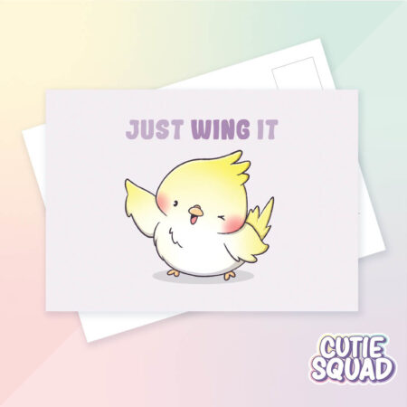 Ansichtkaart Just wing it - CutieSquad | CutieSquad