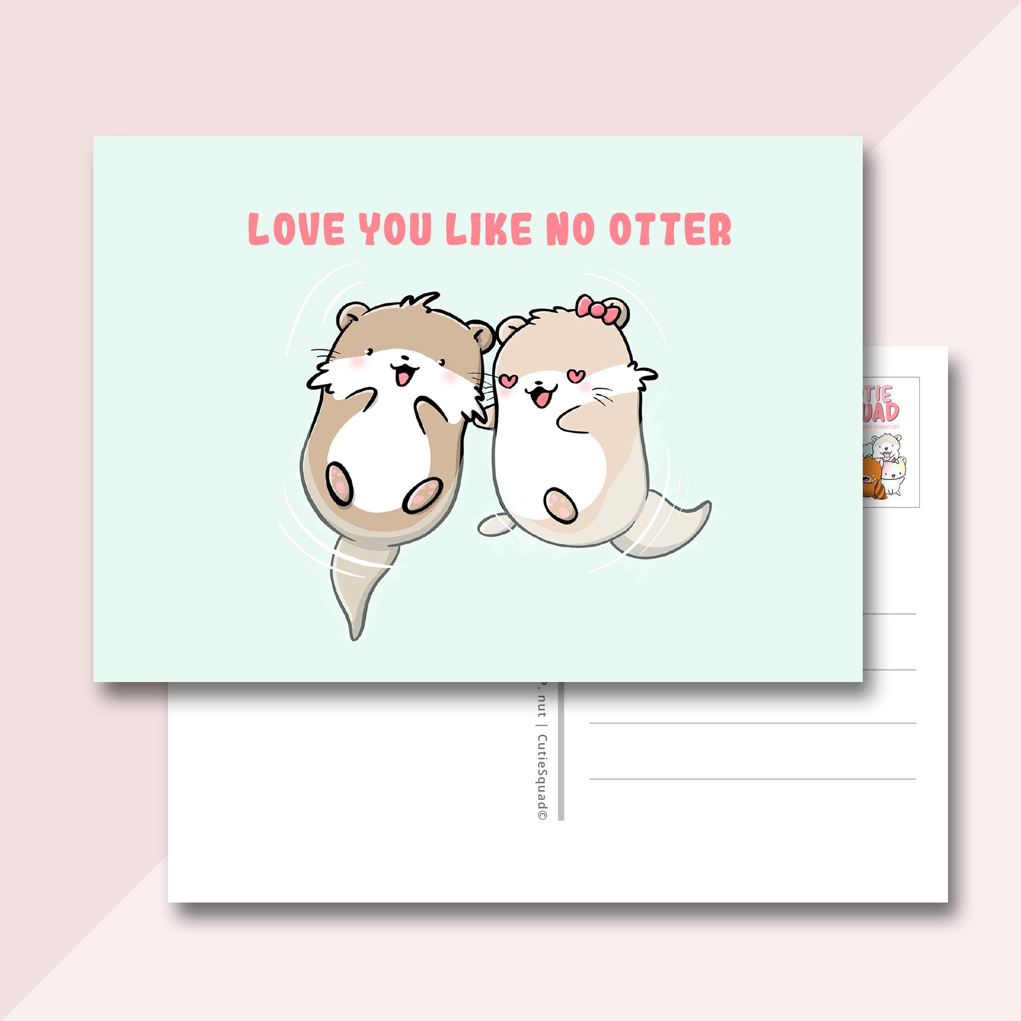 Ansichtkaart - Love you like no otter (LIMITED!) | CutieSquad