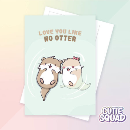 Ansichtkaart - Love you like no otter | CutieSquad