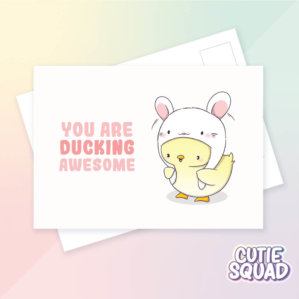 Ansichtkaart - You're ducking awesome | CutieSquad