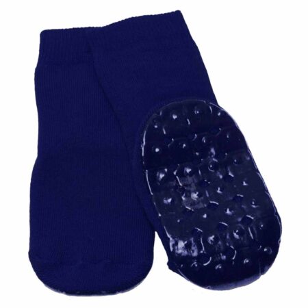 Anti-slip sokken | Kleur: Blauw | Maat: 35 - 38 | Rubberen onderlaag | Wasmachine wasbaar | Able2 | Able2