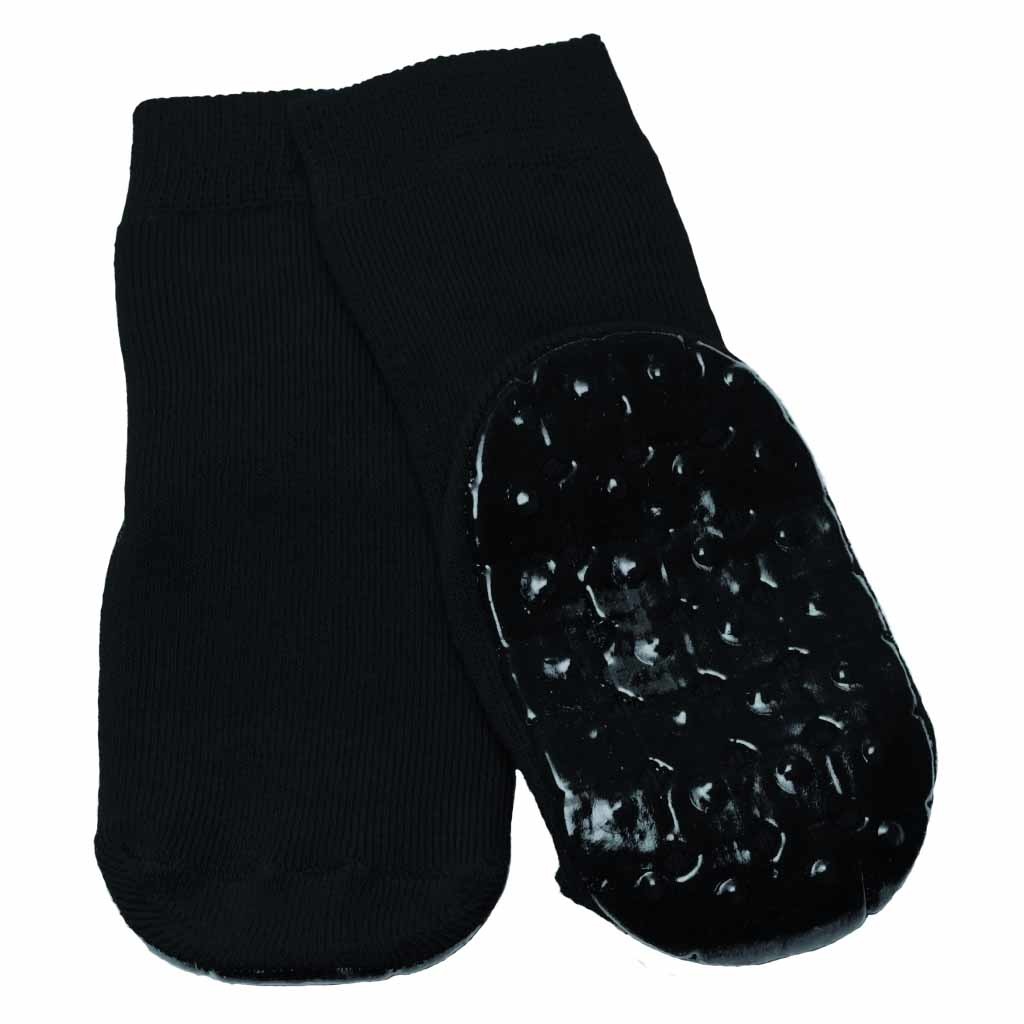 Anti-slip sokken | Kleur: Zwart | Maat: 35 - 38 | Rubberen onderlaag | Wasmachine wasbaar | Able2 | Able2