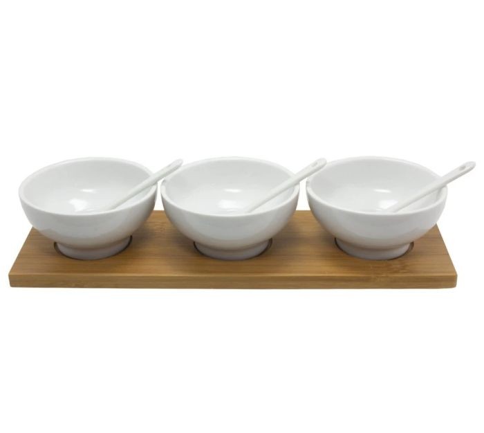 Aperitief Set 7 Delig Hout Plank |