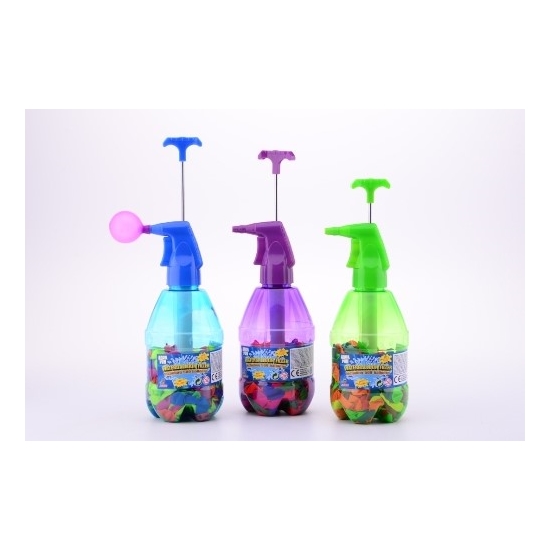 Aqua waterballonvuller met 250 neon wat | Johntoy