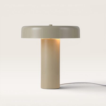 Arcene - Retro Tafellamp Wit 30 cm - Dressoir lamp - E14 fitting - Gecoat Metaal - Met aan/uit-schakelaar | LUSENZ