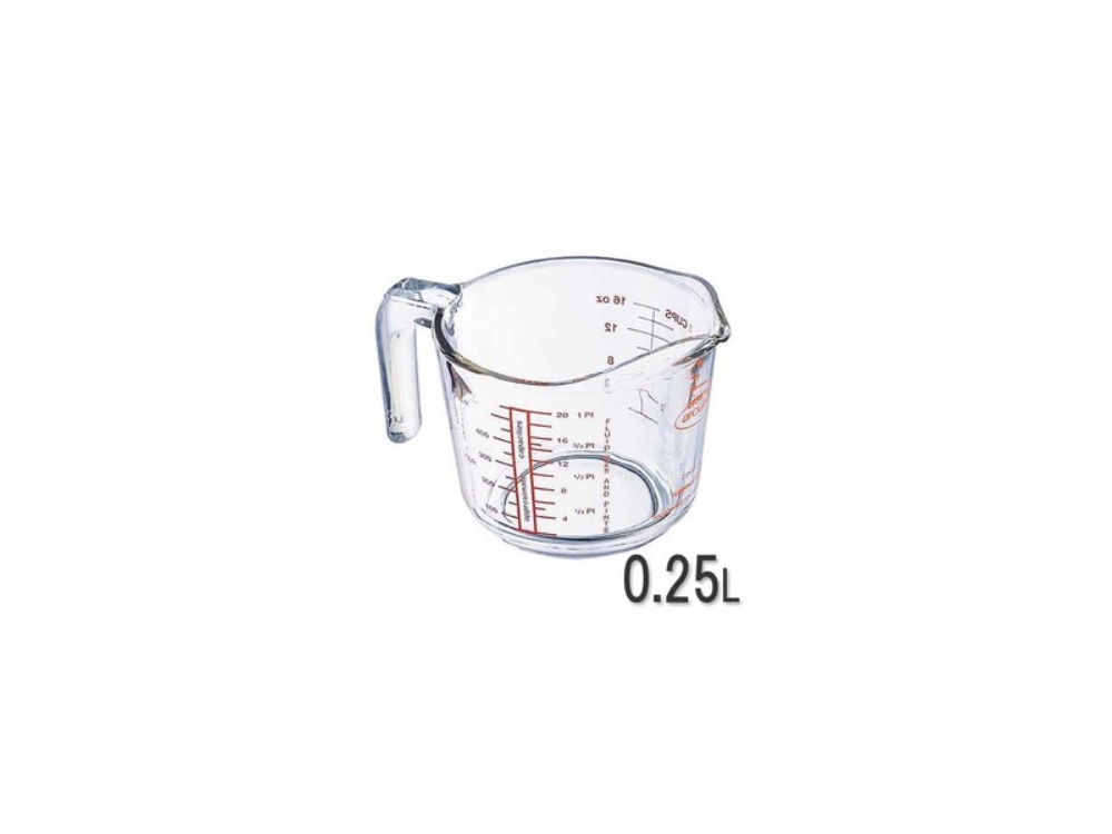 Arcuisine maatbeker 0.25L glas | Arcuisine