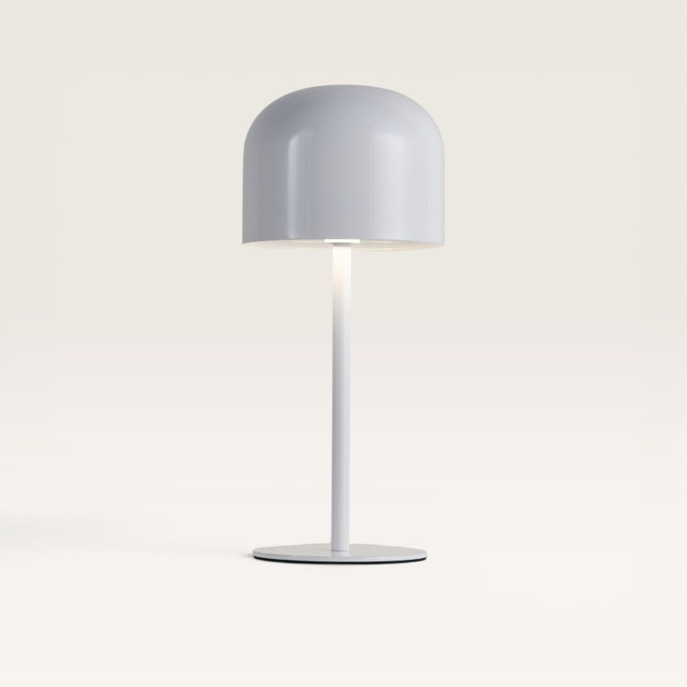 Arielleo M - Paddenstoel lamp oplaadbaar Wit 30 cm - Draadloze tafellamp - Nachtkast lamp - Scandinavisch design - Dimbaar - USB-C - 3000K/4500K/6000K | LUSENZ