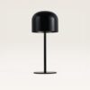 Arielleo M - Paddenstoel lamp oplaadbaar Zwart 30 cm - Draadloze tafellamp - Nachtkast lamp - Scandinavisch design - Dimbaar - USB-C - 3000K/4500K/6000K | LUSENZ