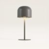 Ariello M - Paddenstoel lamp oplaadbaar Beige 30 cm - Draadloze tafellamp - Nachtkast lamp - Scandinavisch design - Dimbaar - USB-C - 3000K/4500K/6000K | LUSENZ