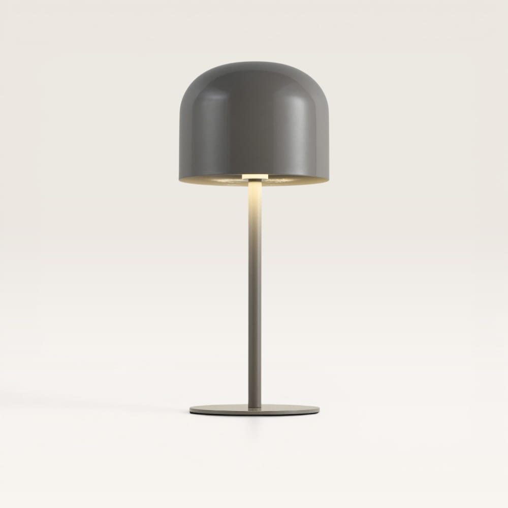Ariello M - Paddenstoel lamp oplaadbaar Beige 30 cm - Draadloze tafellamp - Nachtkast lamp - Scandinavisch design - Dimbaar - USB-C - 3000K/4500K/6000K | LUSENZ