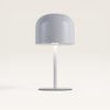 Ariello S - Paddenstoel lamp oplaadbaar Wit 25 cm - Draadloze tafellamp - Dressoir lamp - Scandinavisch design - Dimbaar - USB-C - 3000K/4500K/6000K | LUSENZ