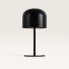 Ariello S - Paddenstoel lamp oplaadbaar Zwart 25 cm - Draadloze tafellamp - Dressoir lamp - Scandinavisch design - Dimbaar - USB-C - 3000K/4500K/6000K | LUSENZ