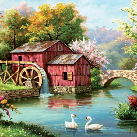 Art puzzle legpuzzel The old red mill 1000 stukjes | Art Puzzle