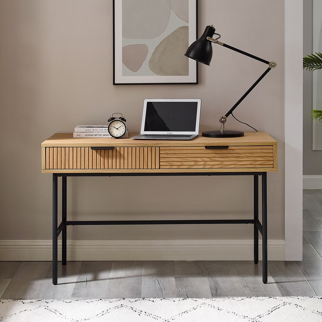 Artistiq Bureau Shoua 120 x 60cm - Bruin | Artistiq Living