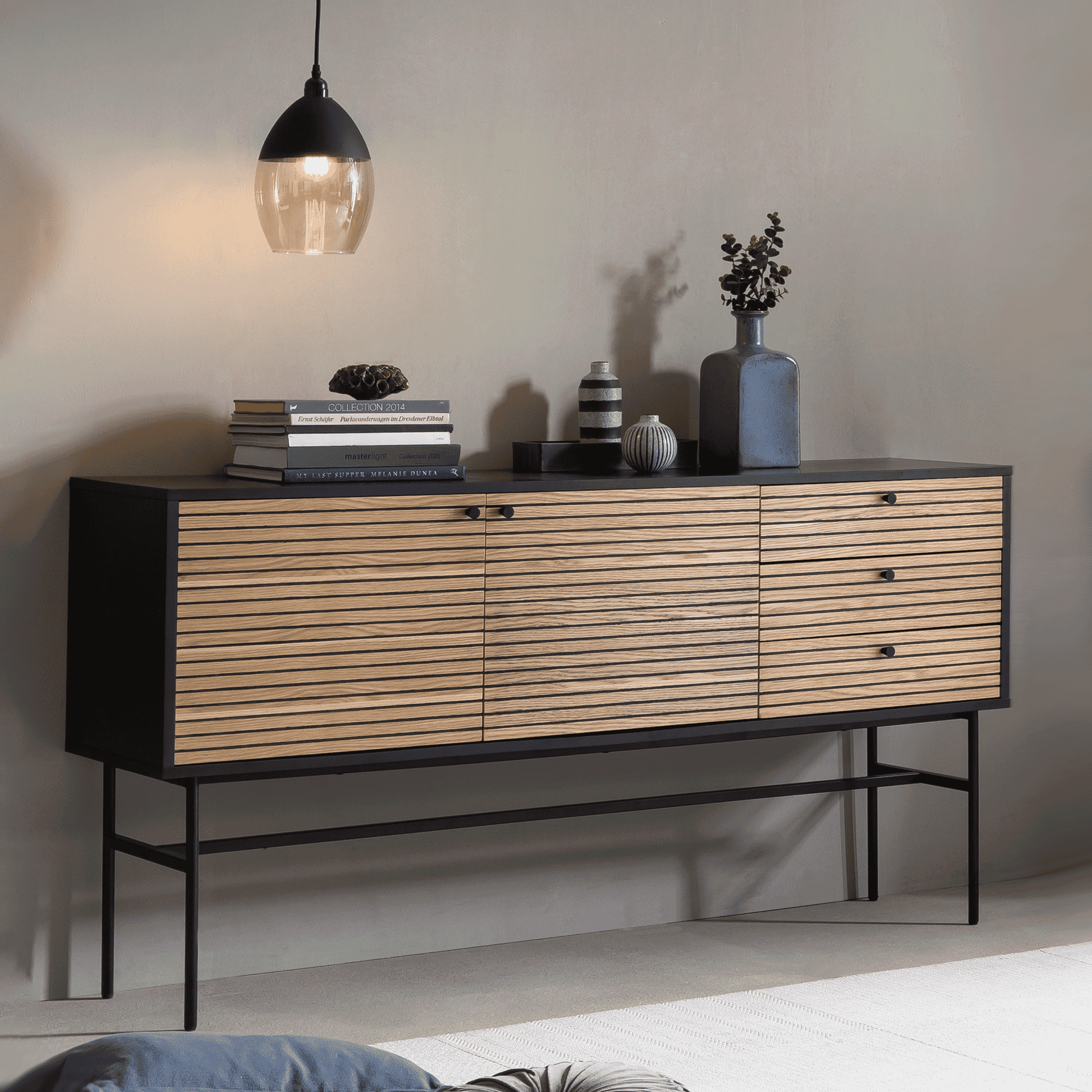 Artistiq Dressoir Sega 160cm - Zwart | Artistiq Living