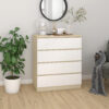 Artistiq Ladekast Youba Met 4 laden - Naturel/Wit | Artistiq Living