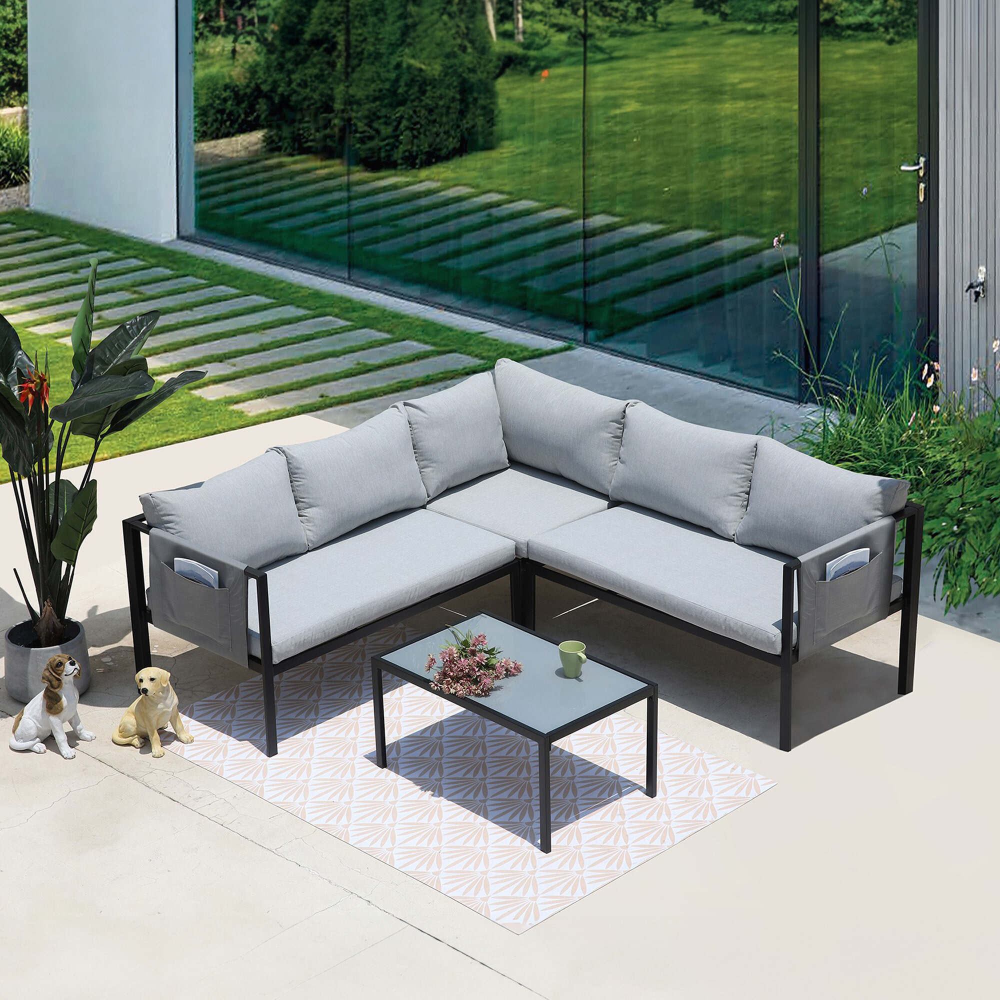 Artistiq Loungeset Charlett - Grijs | Artistiq Living