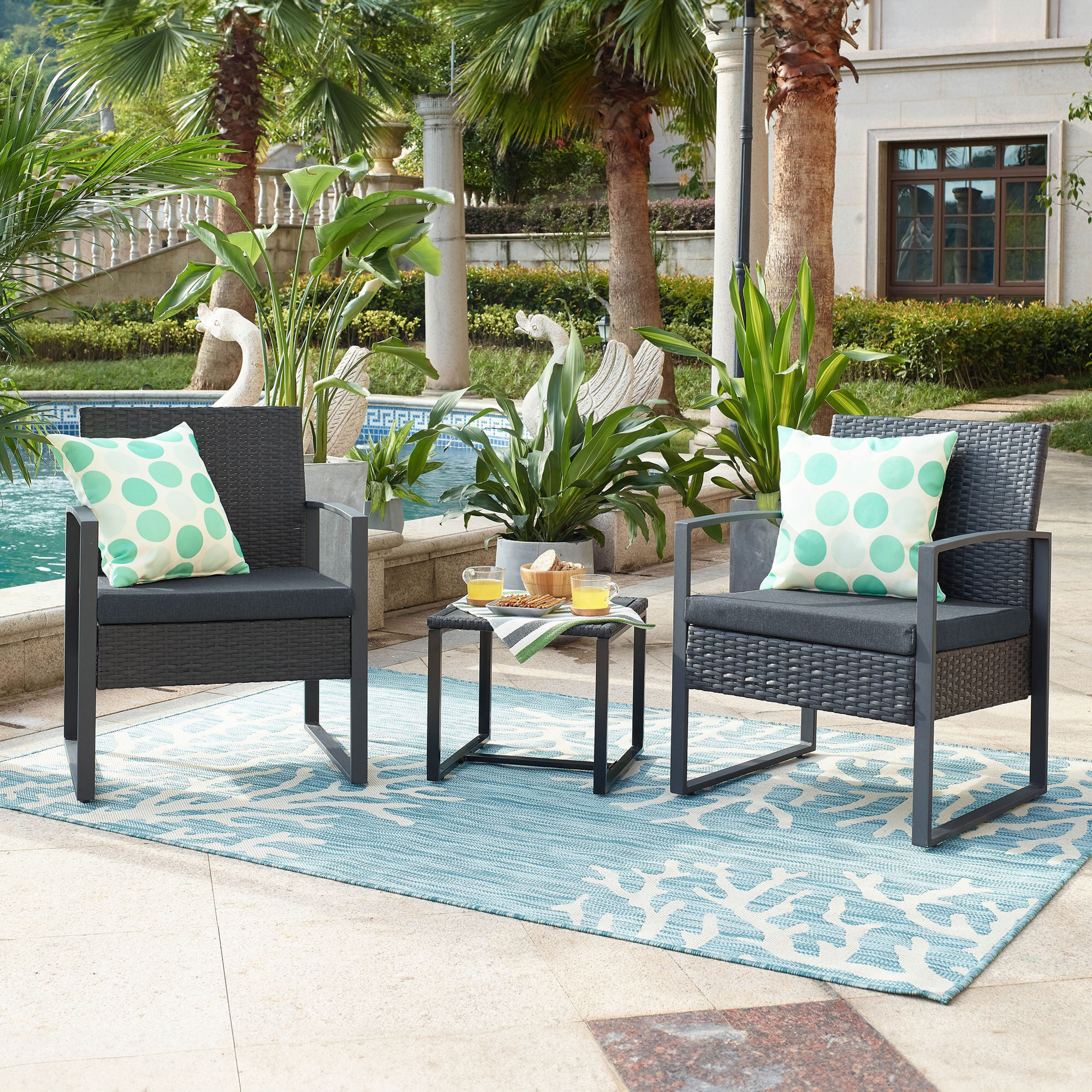Artistiq Loungeset Cherylann 2 stoelen + tafel