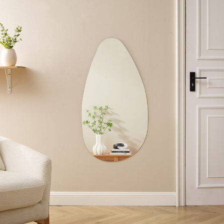 Artistiq Organische Spiegel Benaiah 110 x 60cm - Zilver | Artistiq Living