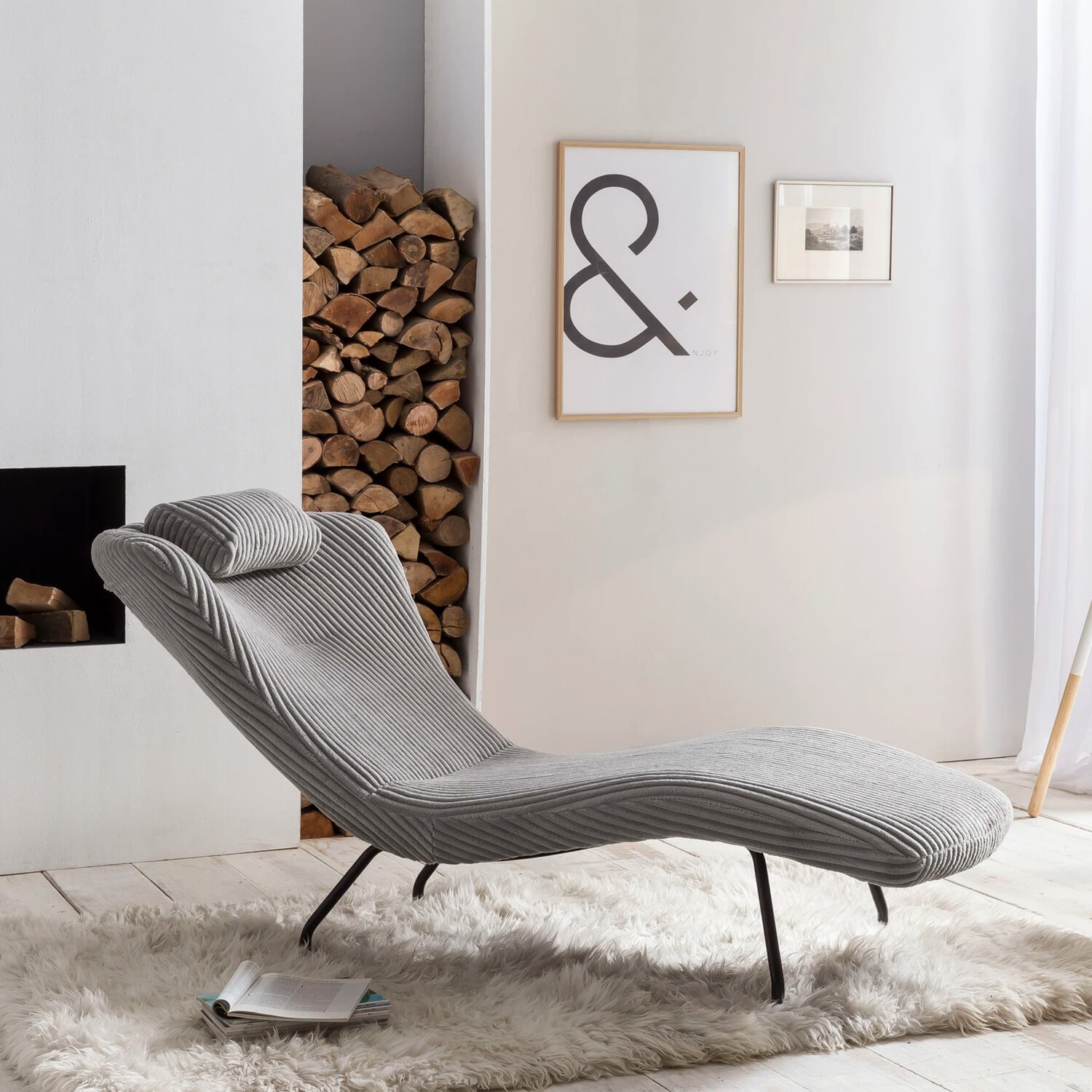 Artistiq Relaxfauteuil Cathy Rib - Lichtgrijs | Artistiq Living