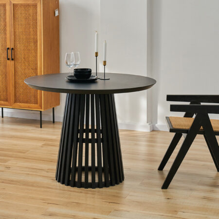 Artistiq Ronde Eettafel Nikkie Hevea hout