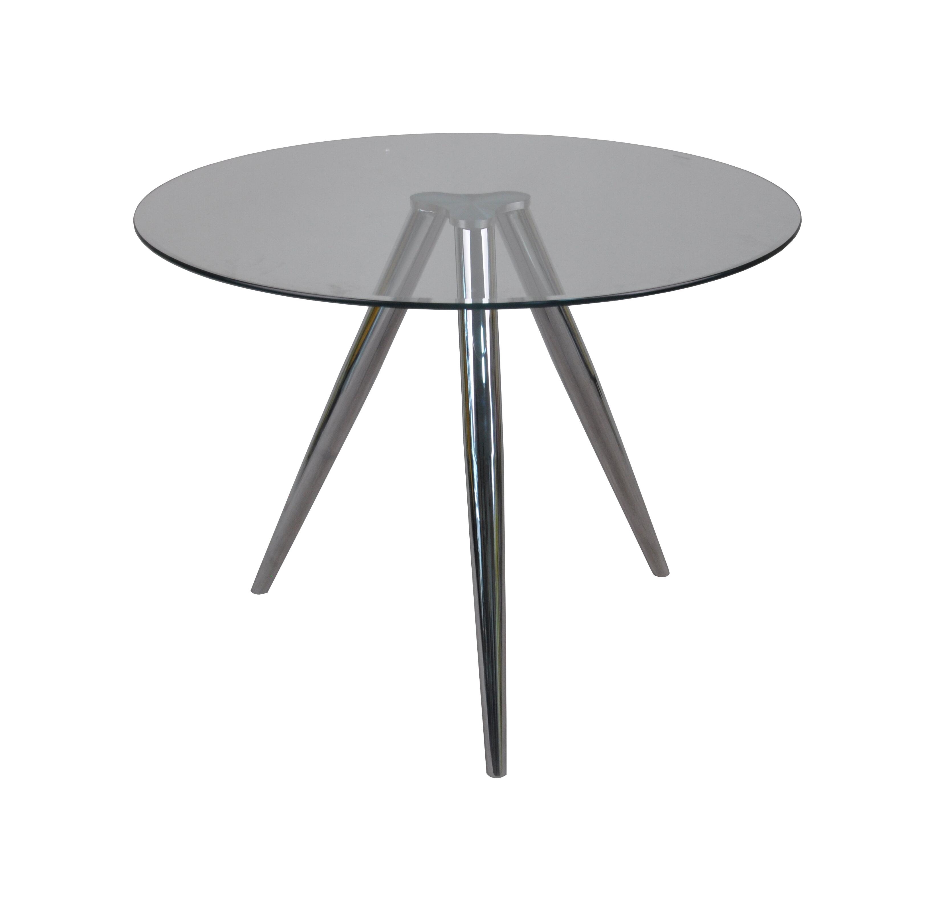 Artistiq Ronde Glazen Eettafel Shanna 100cm - Metaal | Artistiq Living