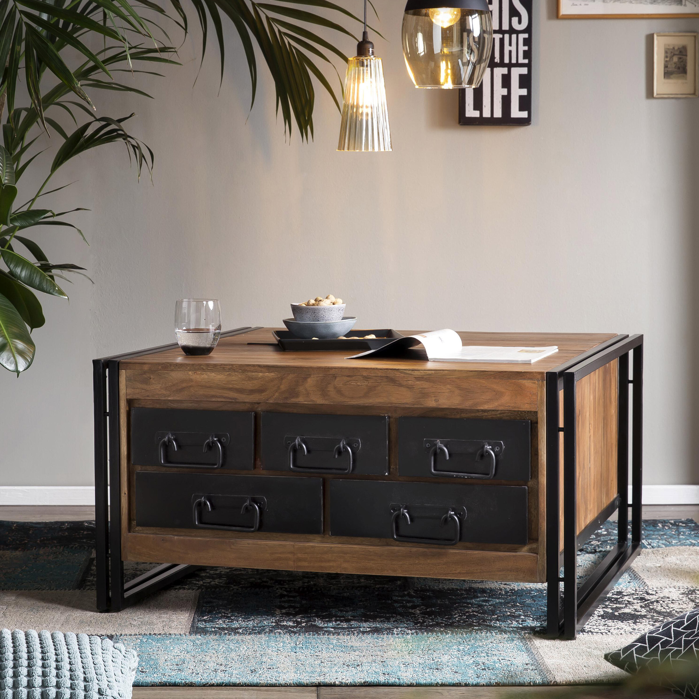 Artistiq Salontafel Panama 90 x 90cm - Bruin - Vierkant | Artistiq Living