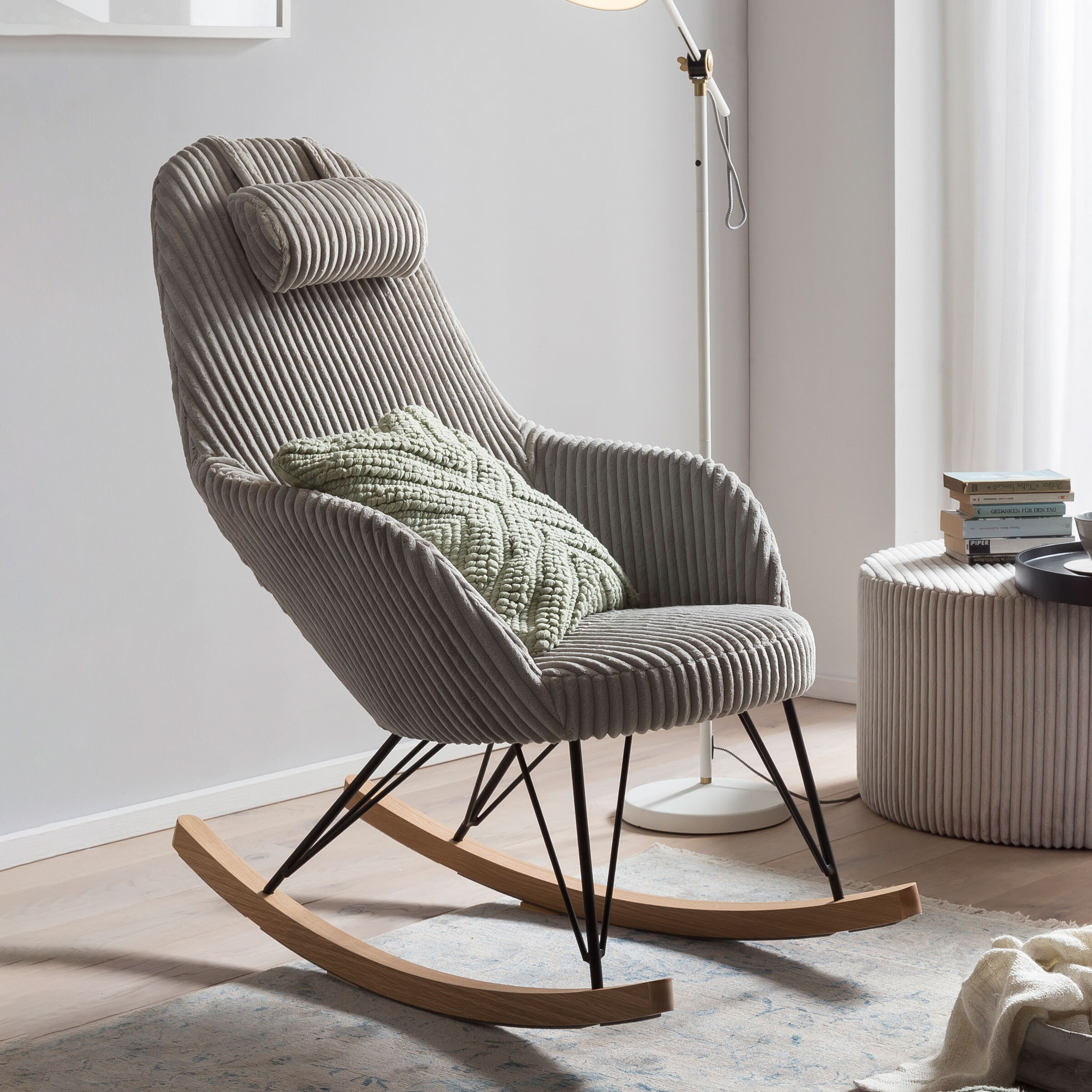 Artistiq Schommelstoel Jesús Rib - grijs | Artistiq Living