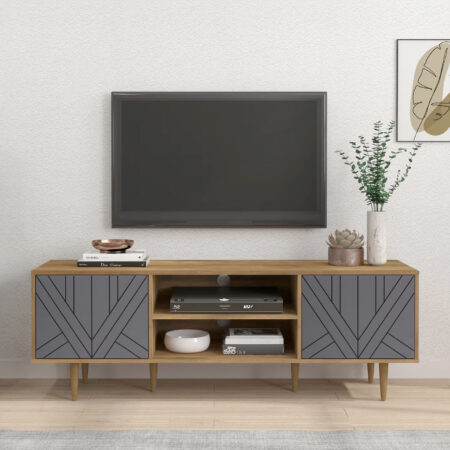 Artistiq TV-meubel Beckham 160cm - Grijs / Naturel | Artistiq Living