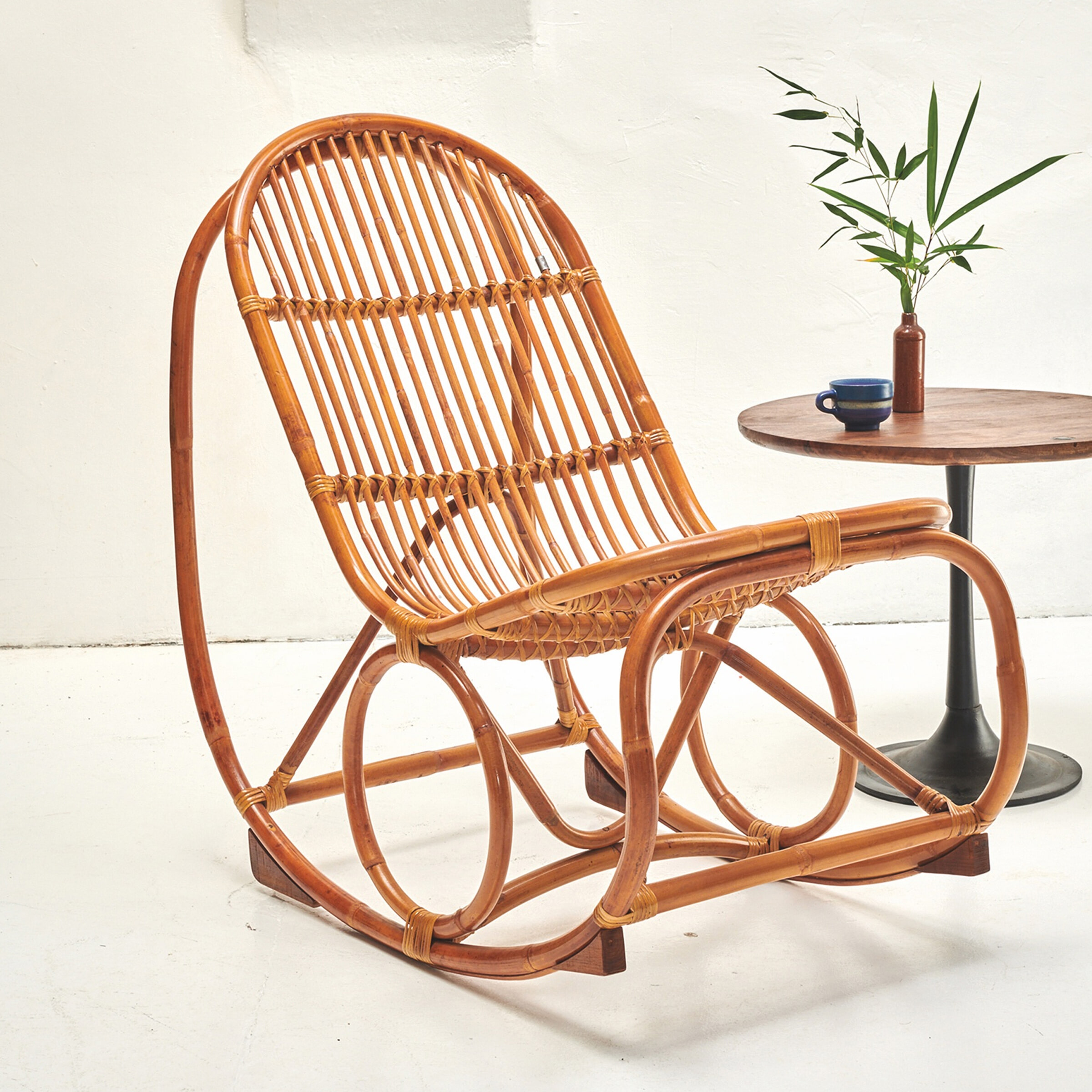 Artistiq Tom Tailor Schommelstoel Betsaida Rotan - Bruin | Artistiq Living