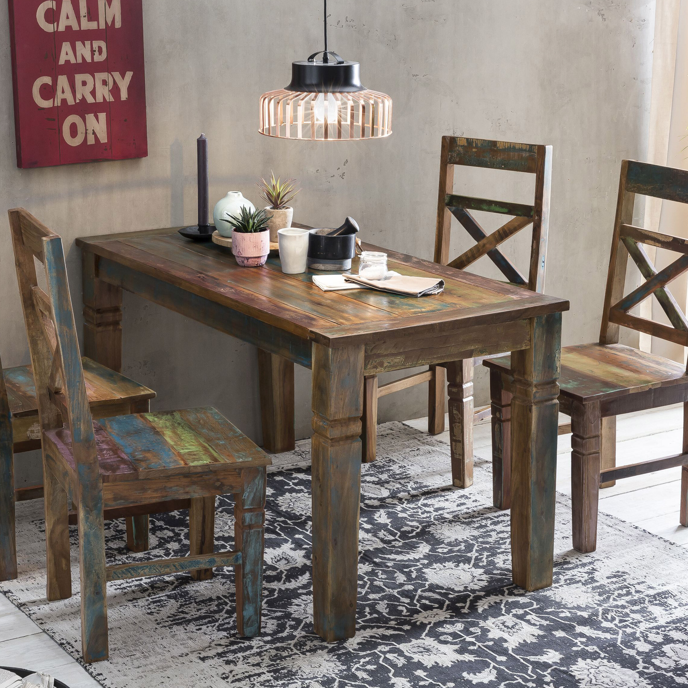 Artistiq Vintage Eettafel Riverboat 140 x 70cm - Hout