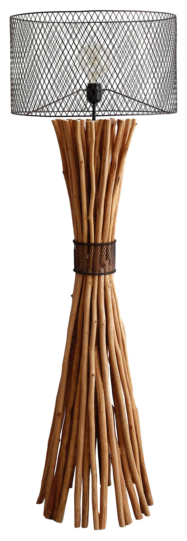Artistiq Vloerlamp Heide Drijfhout - Bruin | Artistiq Living