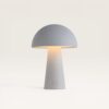 Arvento - Paddenstoel lamp oplaadbaar Wit 20 cm - Tafellamp horeca - Dimbaar - Retro design - USB-C - IP44 voor buiten - 3000K/4500K/6000K | LUSENZ