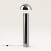 Asteri - Design Retro Staande lamp Chroom Metaal 150 cm - Woonkamer lamp - E27 fitting - Met voetschakelaar | LUSENZ
