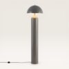 Asteri - Design Retro staande lamp Taupe Metaal 150 cm - Woonkamer lamp - E27 fitting - Met voetschakelaar | LUSENZ