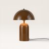 Asteri - Mushroom lamp 40 cm - E14 fitting - Retro design - Dressoir lamp - Bruin metaal - Met aan/uit-schakelaar | LUSENZ