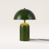 Asteri - Mushroom lamp 40 cm - E14 fitting - Retro design - Dressoir lamp - Groen metaal - Met aan/uit-schakelaar | LUSENZ